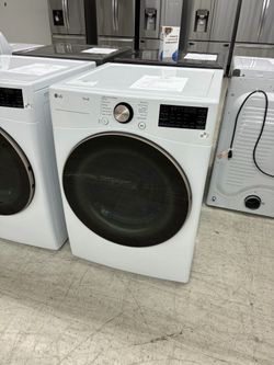 LG ThinQ Front Load Dryer White