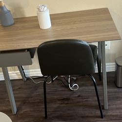 Desk And Leather chair 