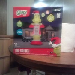 the Grinch Christmas blow up decore