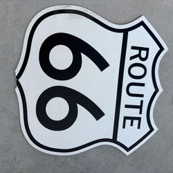 US 66 Route Plaque Sign ( For Man Cave )