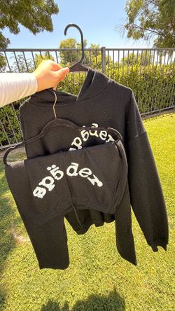 SP5DER 1:1 sweater and sweat set