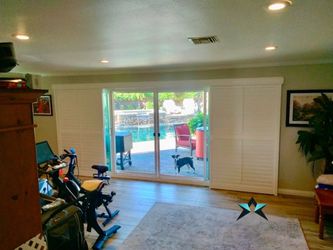 Custom Interior Wood Shutters. Install Included. Persianas De Madera. Best Pricing. We Service All of Southern California. 951-573-2560