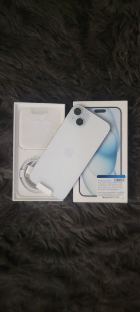 Brand New iphone 15 Plus 128GB Blue Spectrum