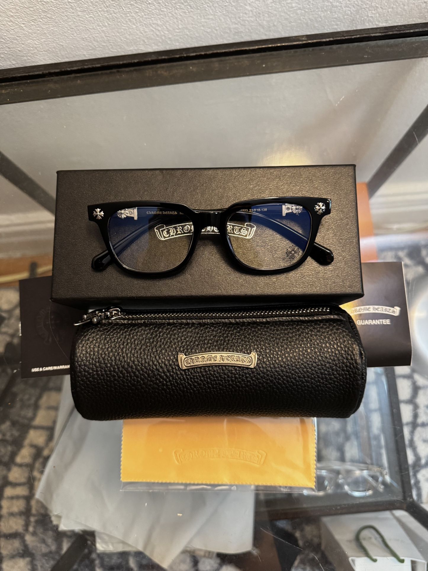 Chrome Hearts Glasses - Black/Silver Frame
