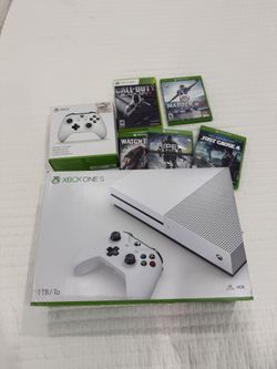 Xbox One S - 1 TB Hard Drive With Controller And Games