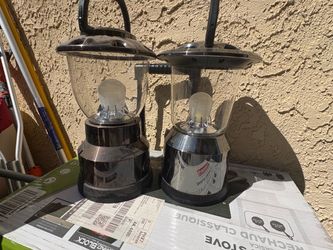 Set of 2 Portable LED Camping Lanterns – Like New