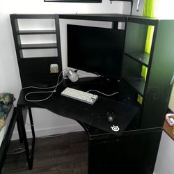 Black Corner Table / Shelves 