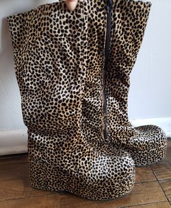 Leopard Print Boots, Barely Ever Worn