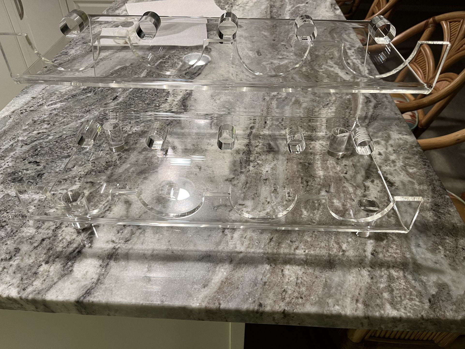 Lucite Wine Rack