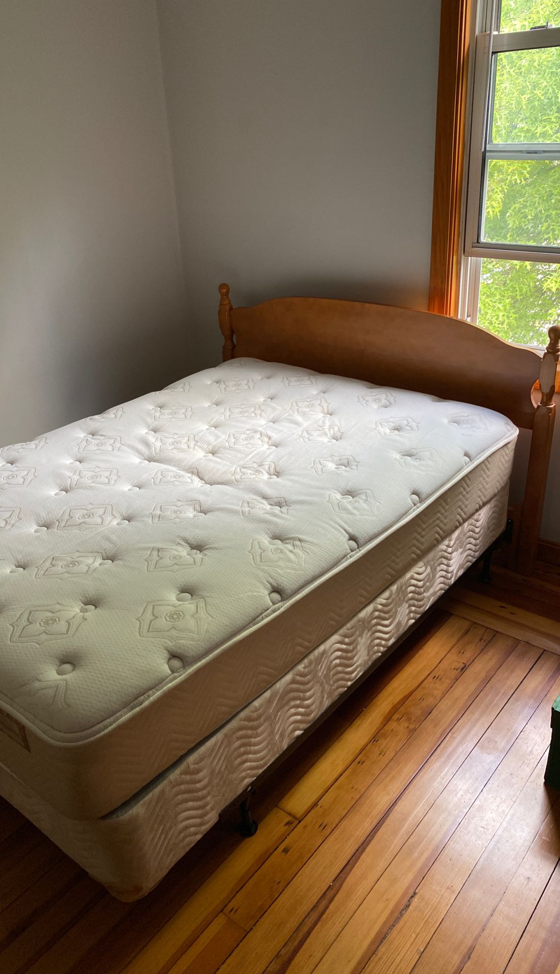 Used mattress, box spring, bed frame