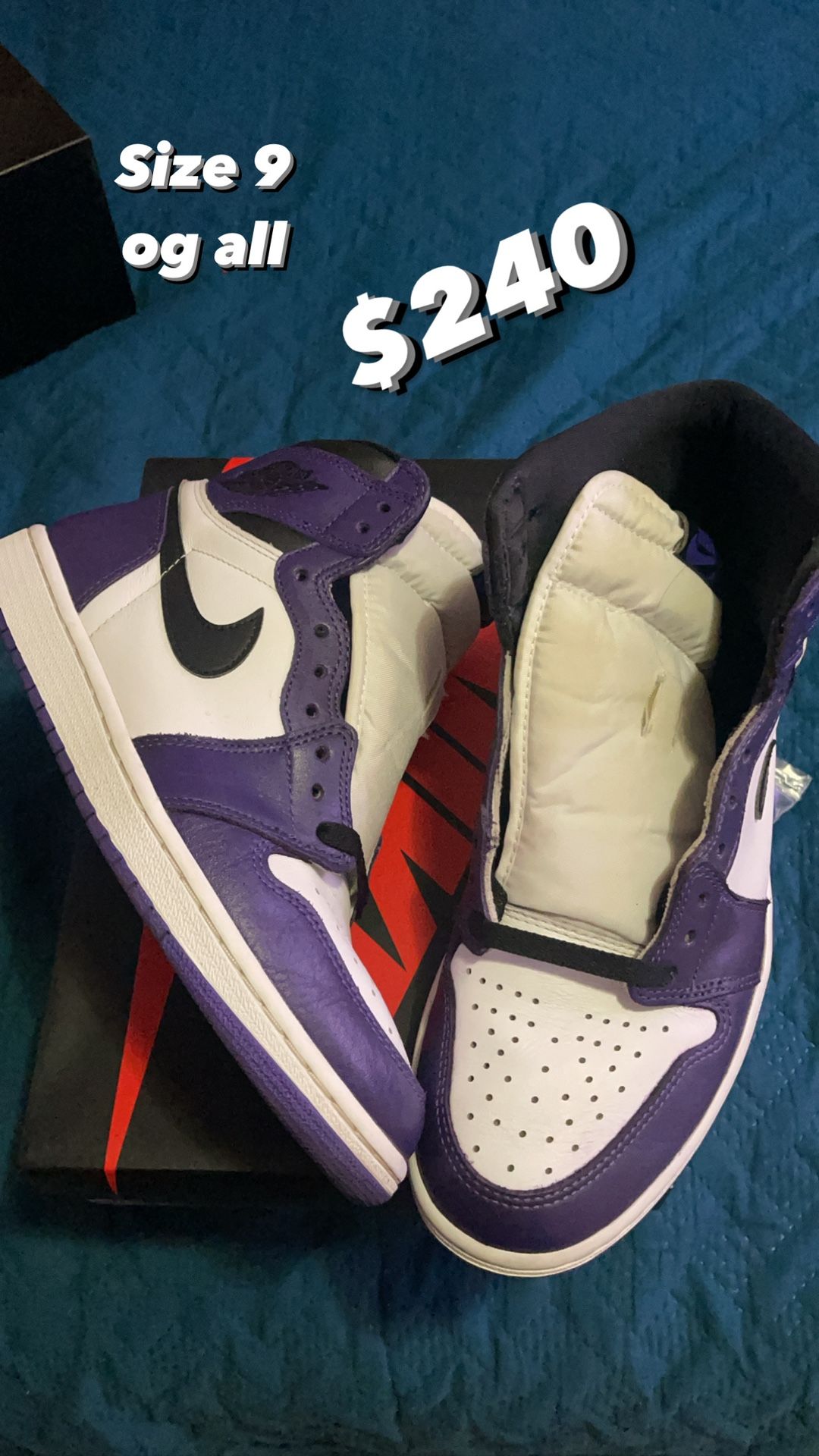 Size 9 Court Purples 