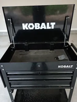Kobalt Rolling Tool Cart — Flip-Top, Locking, Drawers