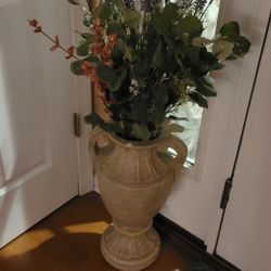 Vase with Artificial Flower Arrangement 