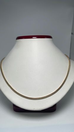 14k gold wheat link chain 26”necklace