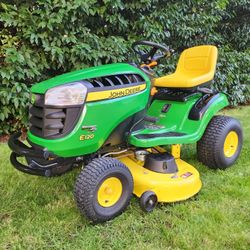 John Deere E120 Riding Lawn Mower - $2,500