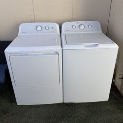 Washer And Dryer Electric Set GE Hotpoint He Extra Capacity Plus Both Works Perfectly