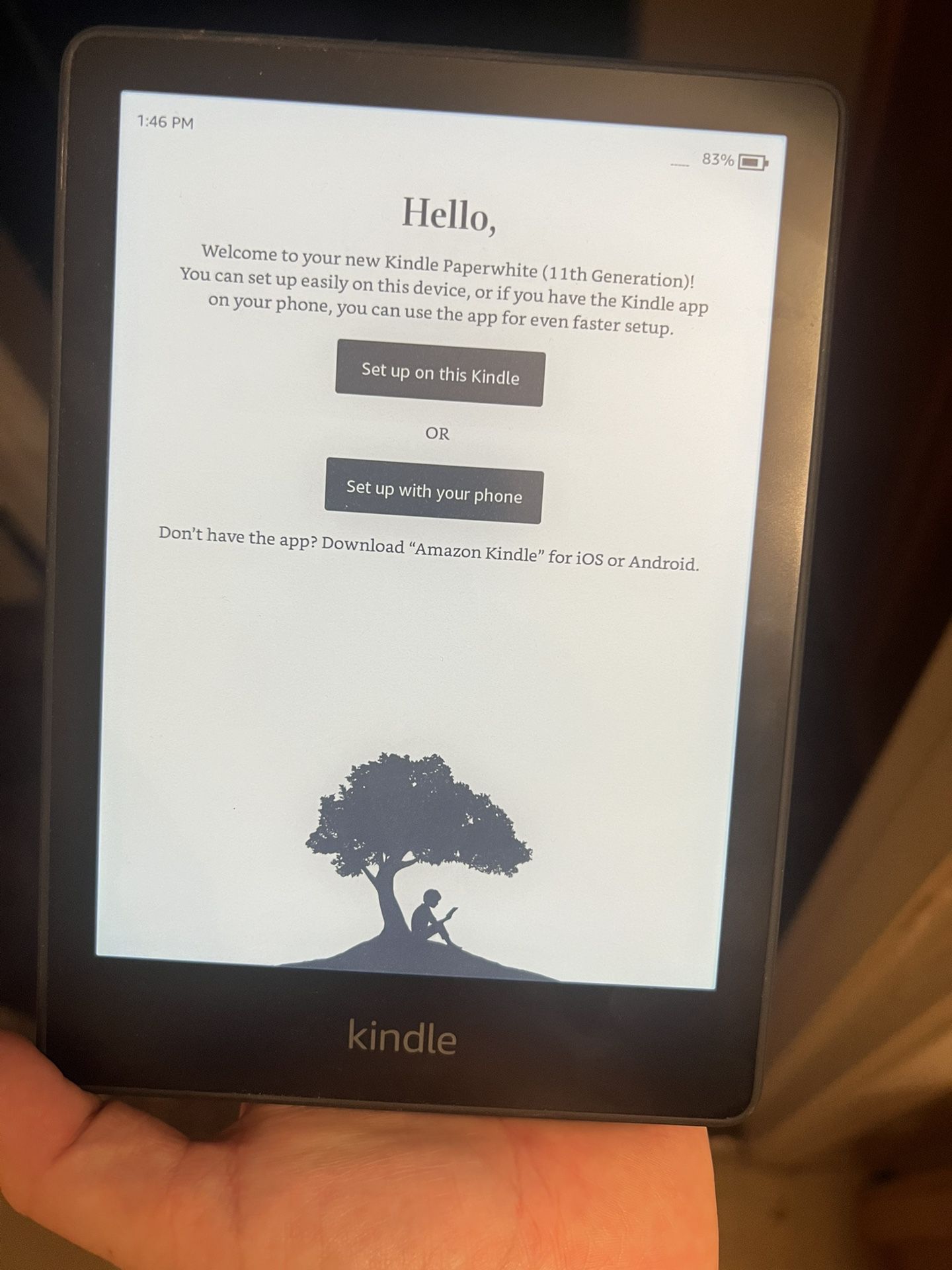 Paper white Kindle 