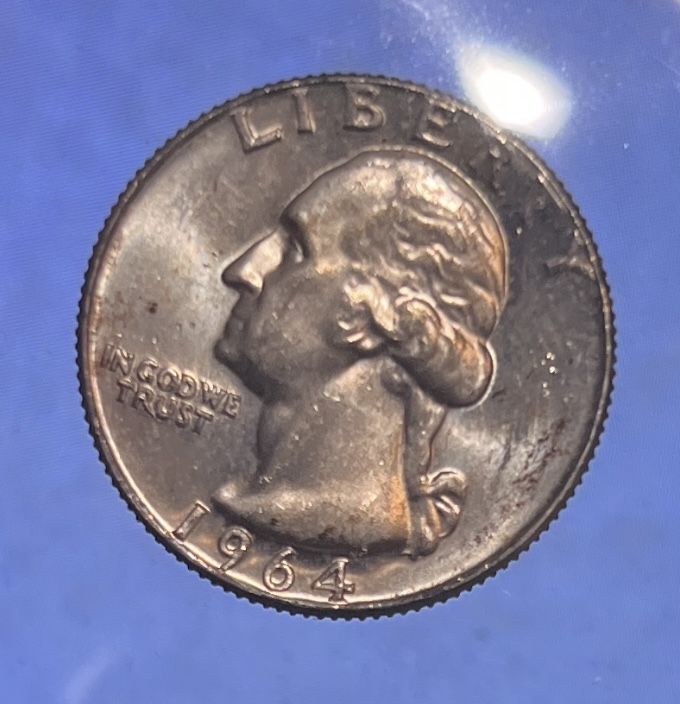 1964 D Ddr Washington Quarter Coin