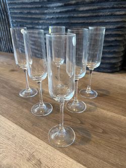 Vintage champagne flutes
