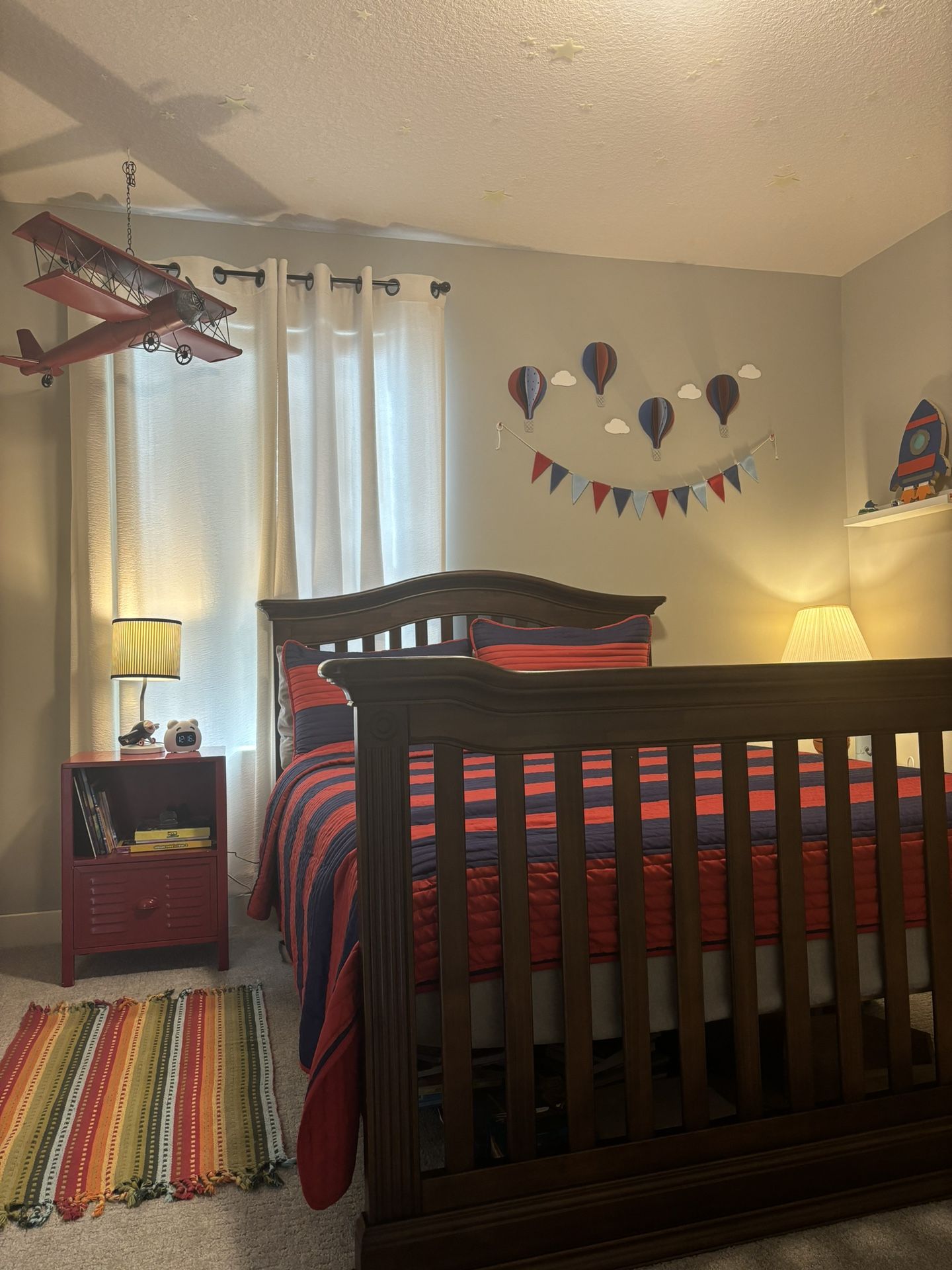 Full Size Bed And Crib.