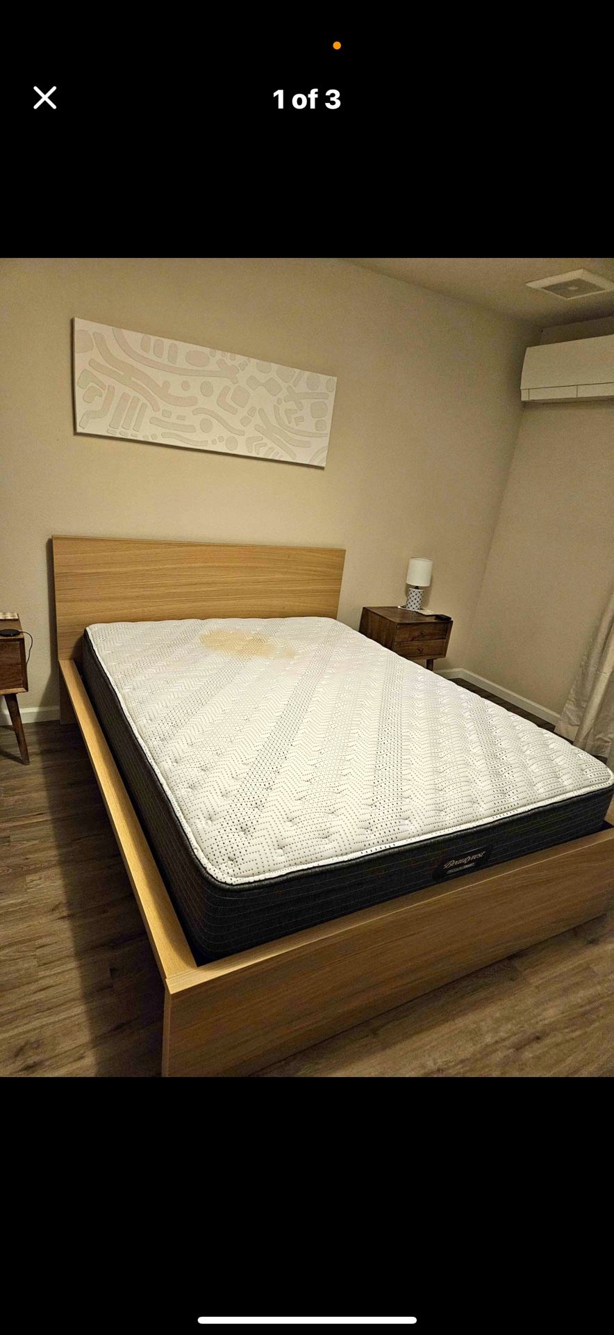 IKEA Full Bed Frame /full Mattress 