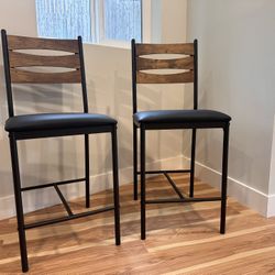 2 Counter Height / Bar Height Chairs 