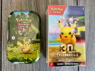 Pokemon 30th Celebration Booster Bundle and Mini Tin - Day Pikachu - Brand new and Sealed