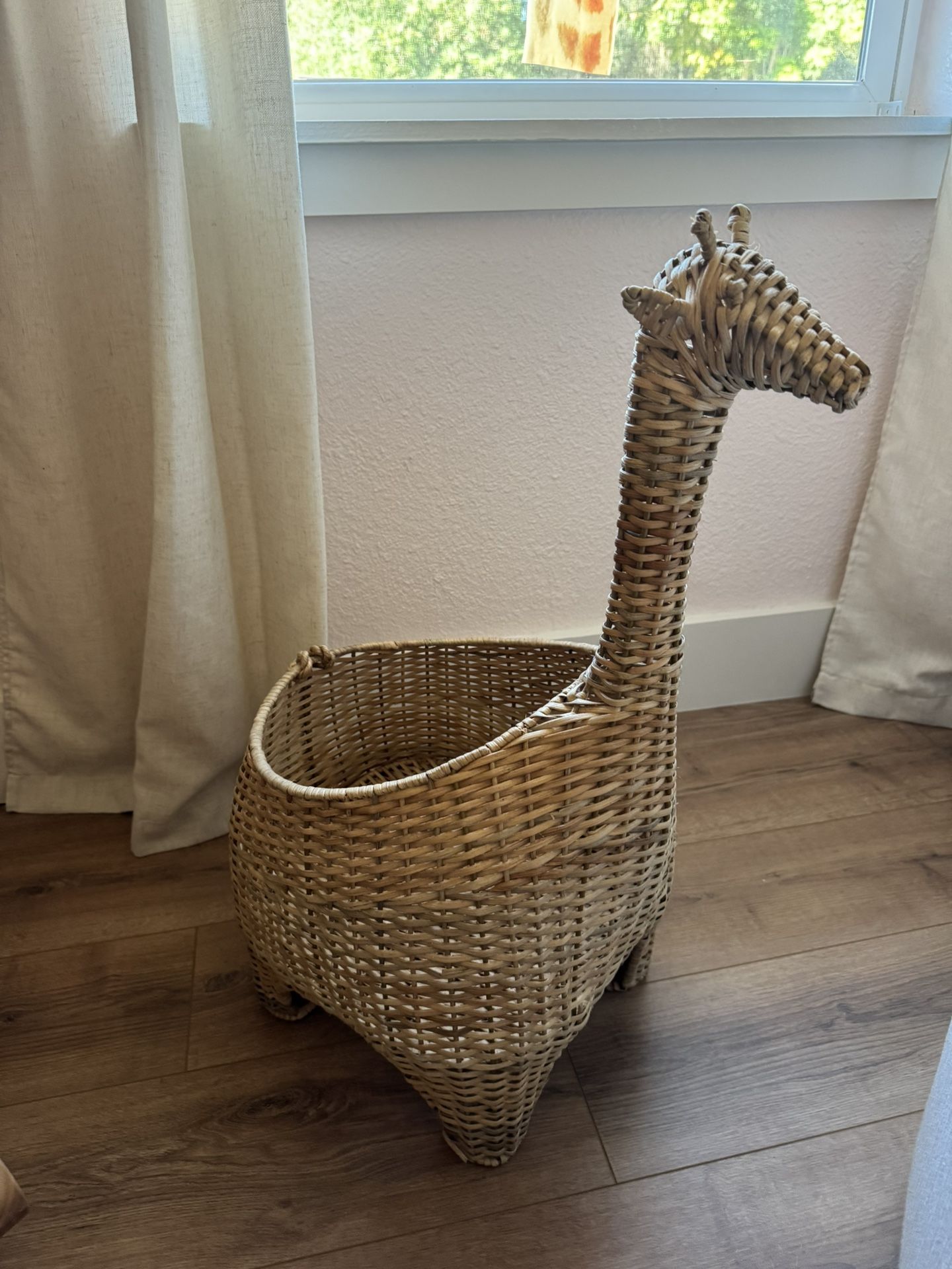 Pottery barn giraffe basket