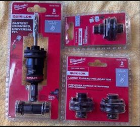 Milwaukee QUIK-LOK Hole Saw Arbor Set