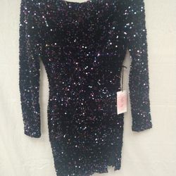 *NEW Crystal Sky Sequin Dress, Size M