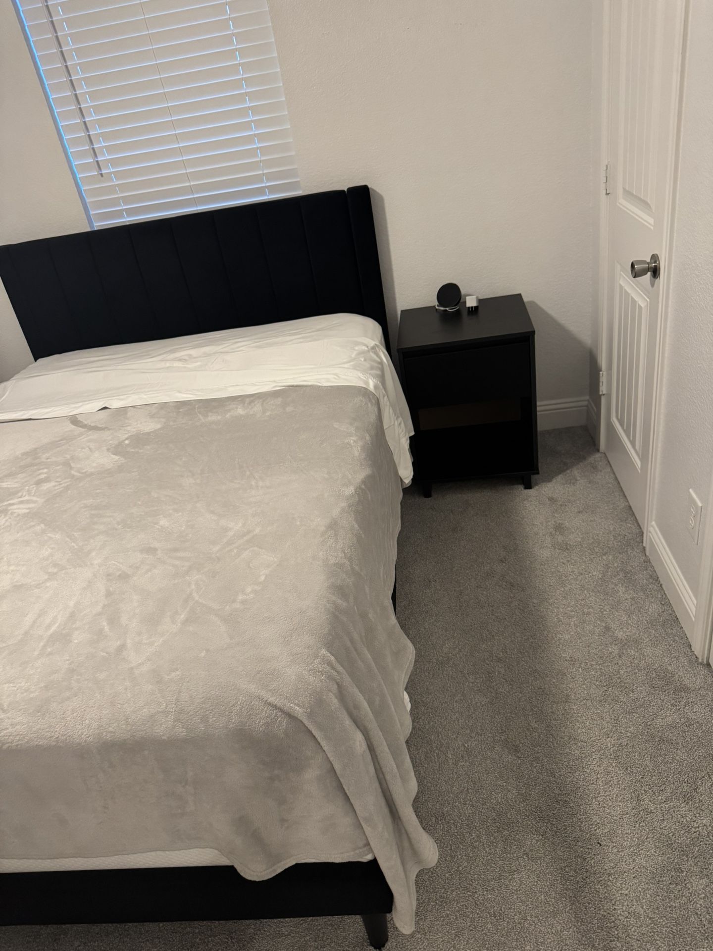 Black Bed With Box Spring Included 250