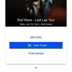 Rod Wave Ticket 