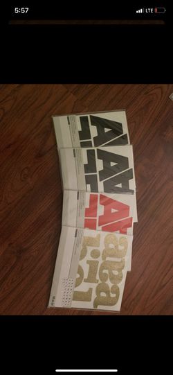 Letter stickers