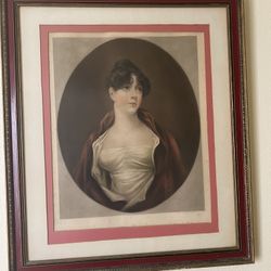 Elegant Framed Portrait Painting