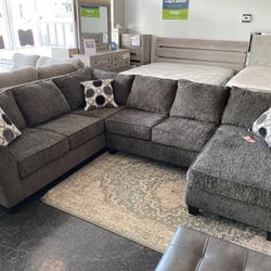 Large dark 2024 gray sectional
