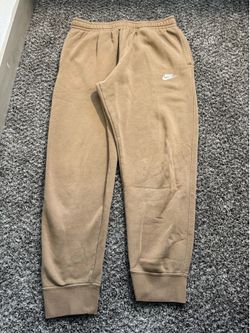 Nike Sportswear Fleece Jogger Sweatpants Tan Size Large