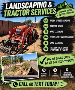 Tractor landscaping
