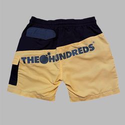 The Hundreds bomb black and yellow vintage y2k mens shorts Size Medium