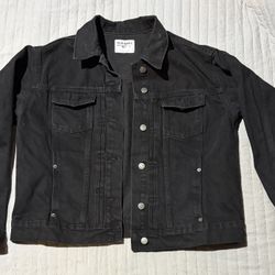 Ladies Old Navy - Black Jean Jacket -Large