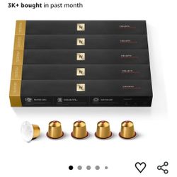 Nespresso Capsules Original Line, Volluto Decaffeinato Mild Roast Coffee, 50 Count Coffee Pods