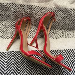 Red Strappy Heels