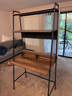 Desk with Shelves