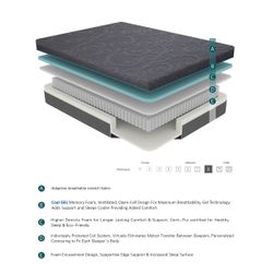 8" Twin Gel-Infused Memory Foam Hybrid Mattress