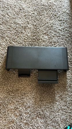 Black monitor riser
