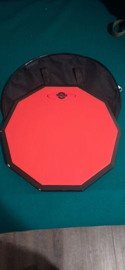Drum pad with sticks