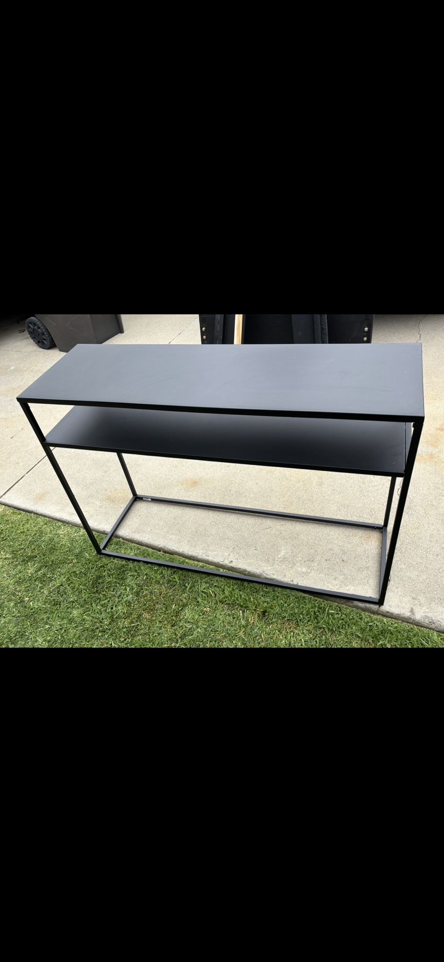 Metal console table brand new