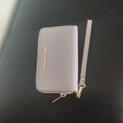 Michael Kors Wristlet Wallet  Lilac Color