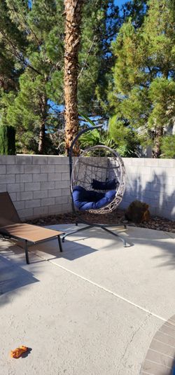 Lounge chairs and egg chair