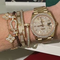 Vvs Moissanite Luxury Watch 