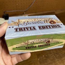 ⚾ What About Baseball – Trivia Edition (Card Game) Test your baseball knowledge with this fun and fast-paced trivia card game! Great for parties, fami